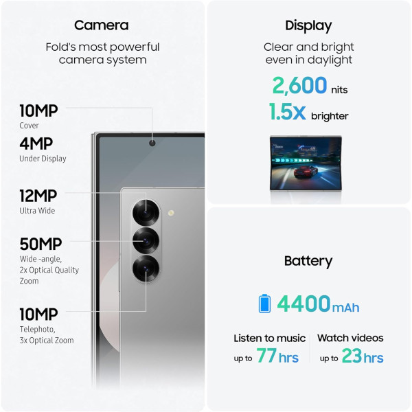 Samsung Galaxy Z Fold6 5G 256GB 12GB RAM