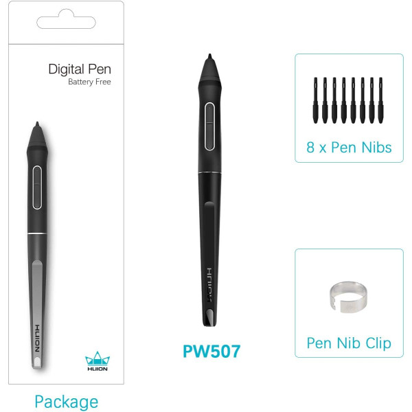 Huion PW507 Battery-Free Stylus for Huion Kamvas PRO