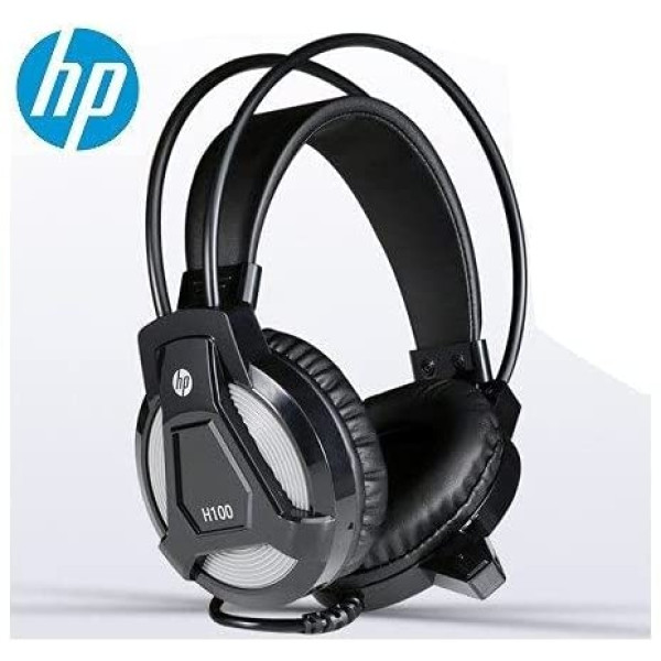 HP H100 Over-Ear Gaming Headset with Mic (Black) 