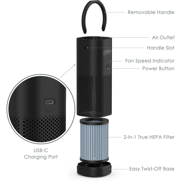 Pure Enrichment PureZone Mini Portable Air Purifier