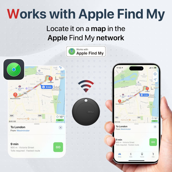 MiLi Bluetooth Tracker Tag for iOS - 1 Pack