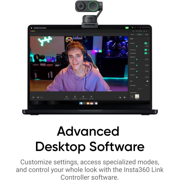 Insta360 Link 2 AI-Powered 4K Webcam