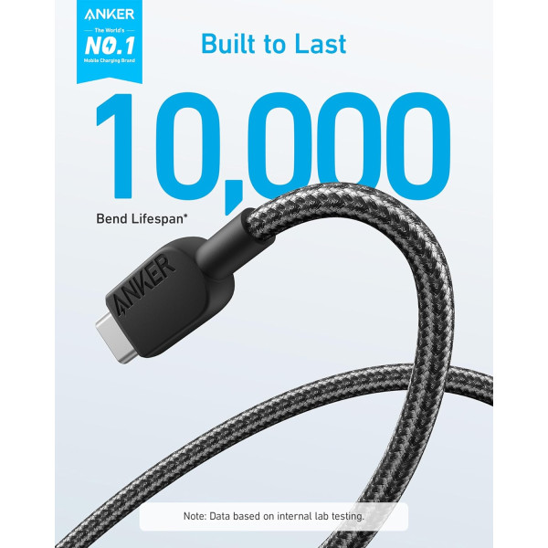 Anker 310 Braided USB A to USB C Cable 2-Pack 6ft