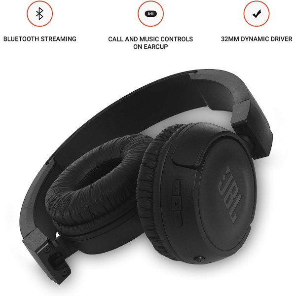 JBL T460BT Extra Bass Wireless On-Ear Headphones