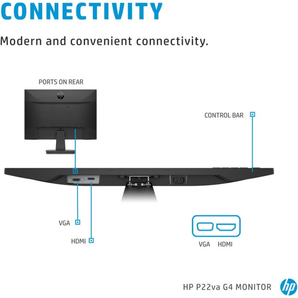 HP P22VA G4 21.5 inch Full HD VGA/HDMI Monitor