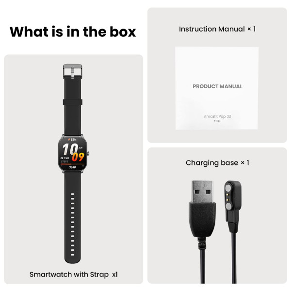 Amazfit Pop 3S Smart Watch with Bluetooth Calling