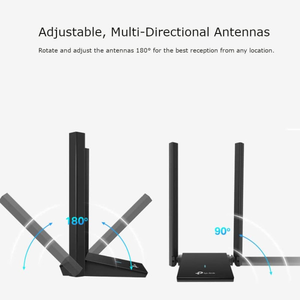 TP-Link Archer TX20U Plus AX1800 Dual Antennas High Gain Wireless USB Adapter