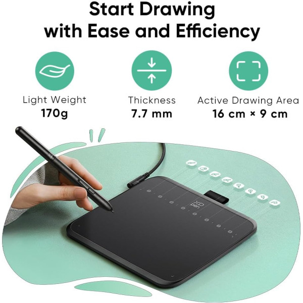 XP-PEN Deco 640 Drawing Tablet with 16K Pressure Levels 