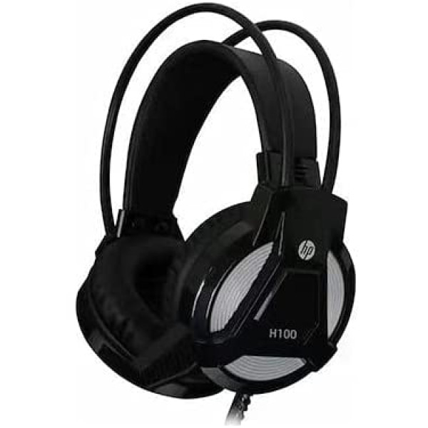 HP H100 Over-Ear Gaming Headset with Mic (Black) 