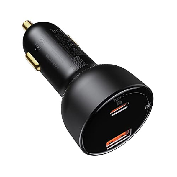 Baseus Superme Digital Display PPS Dual Quick Car Charger - 100W