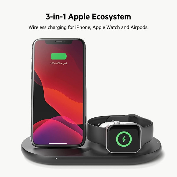 Belkin BoostCharge 3-in-1 Wireless Charger for Apple Devices