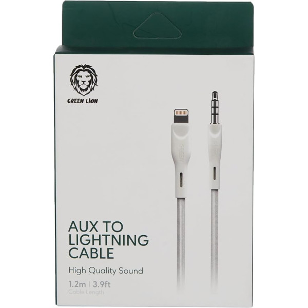 Green Lion Lightning to Aux 3.5mm Cable 1.2M