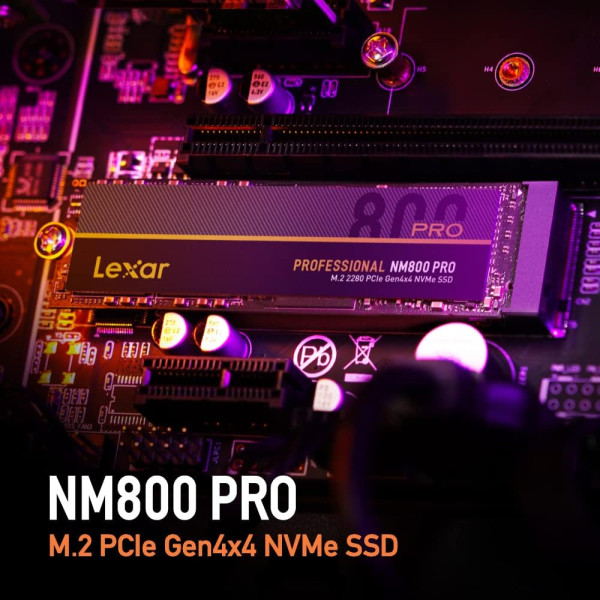 Lexar Professional NM800PRO 1TB M.2 2280 PCIe Gen4x4 NVMe SSD