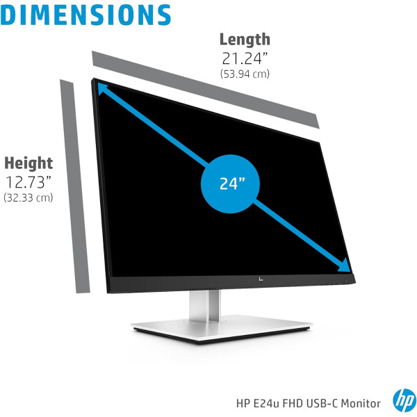 HP E24u G4 24 inch Full HD IPS USB-C Monitor