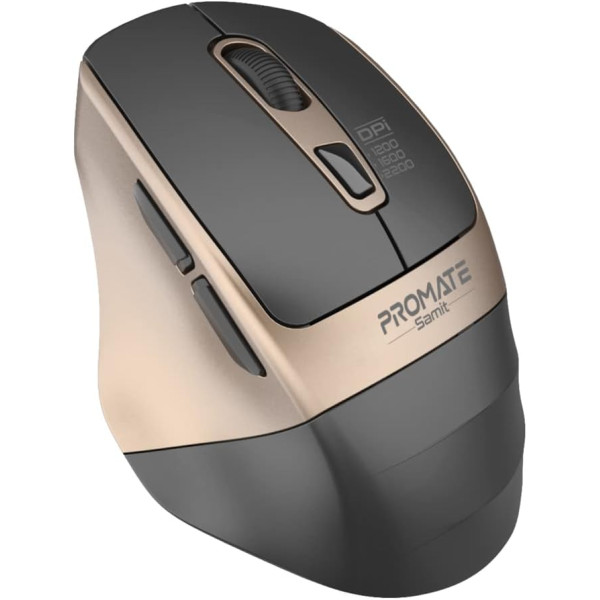 Promate Samit Ergonomic 2200 DPI Silent Click Wireless Mouse