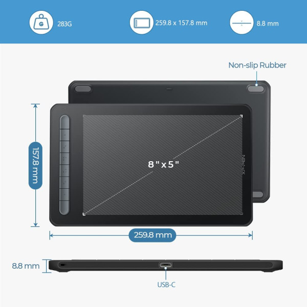 XP-PEN Deco M Graphics Drawing Tablet