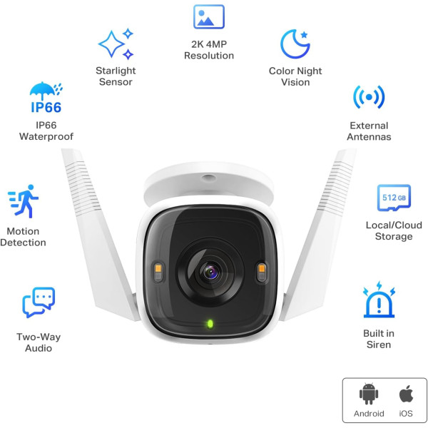 TP-Link Tapo C320WS Outdoor Security Wi-Fi Camera