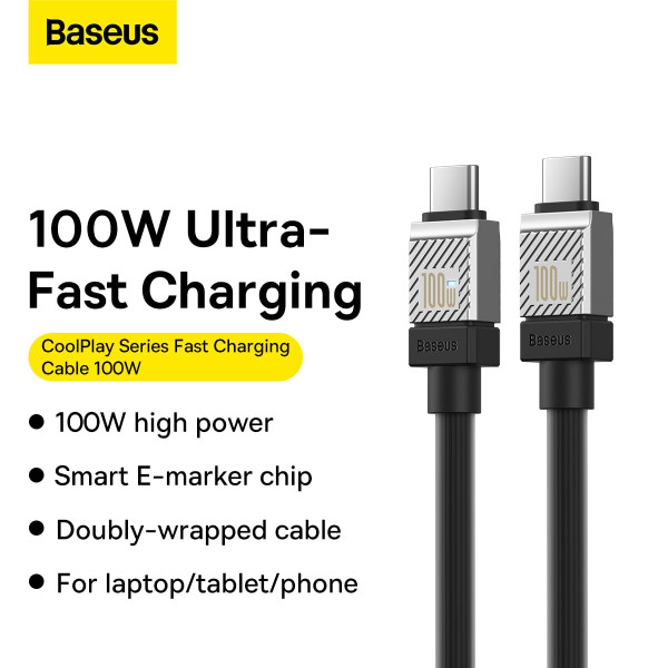 Baseus CoolPlay Series USB-C 100W Cable 2M