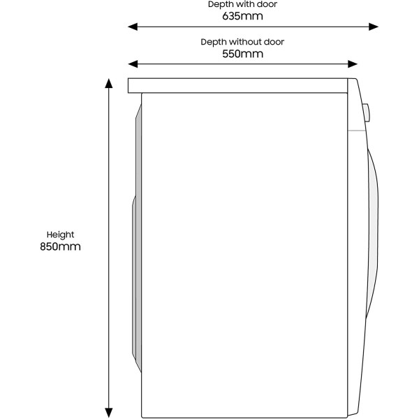 Samsung Series 5+ WW90T554DAN/S1 AddWash Washing Machine, 9kg 1400rpm