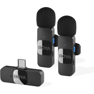 BOYA BY-V20 Dual Wireless Lavalier Microphone for Android