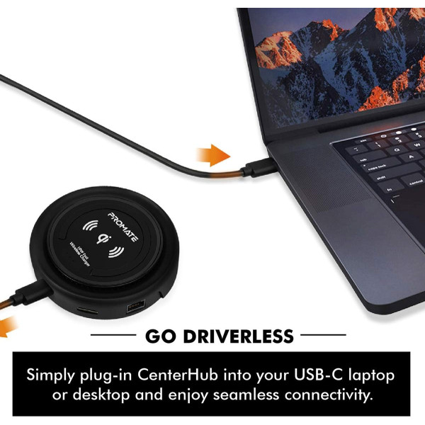 Promate CenterHub 7-In-1 USB-C Hub