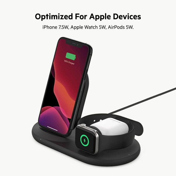 Belkin BoostCharge 3-in-1 Wireless Charger for Apple Devices