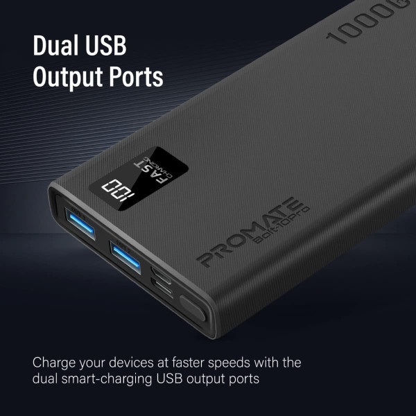 Promate Bolt-10Pro 10000mAh Compact Power Bank